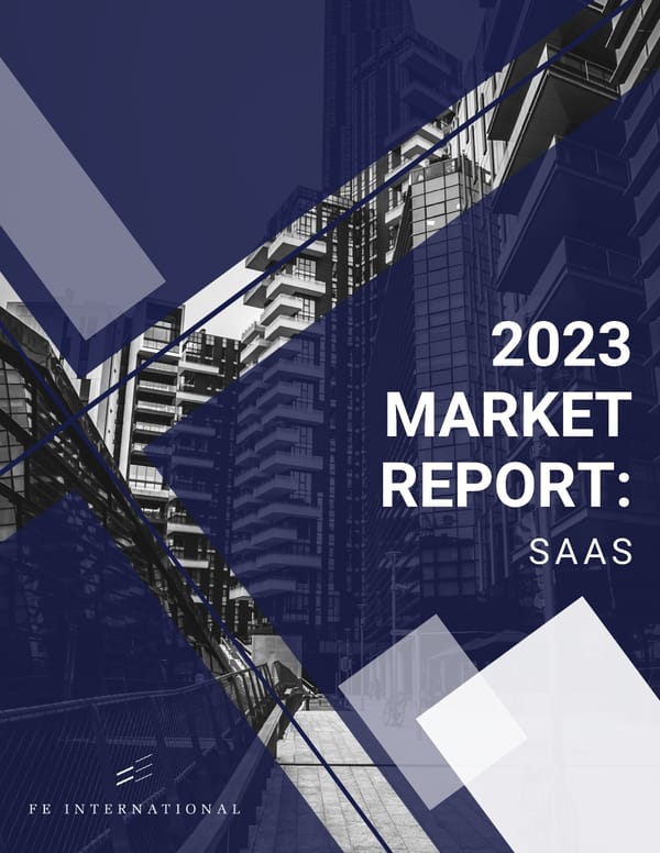 2023 M&A Report | SaaS - Page 1